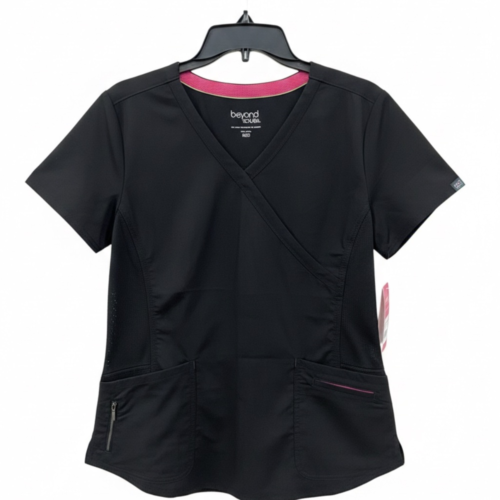 Beyond Scrubs Performance Mock Wrap Scrub Top